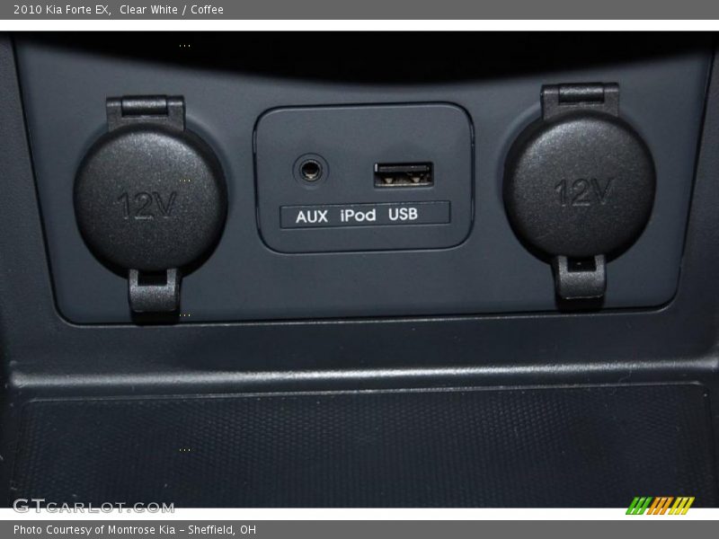 Clear White / Coffee 2010 Kia Forte EX