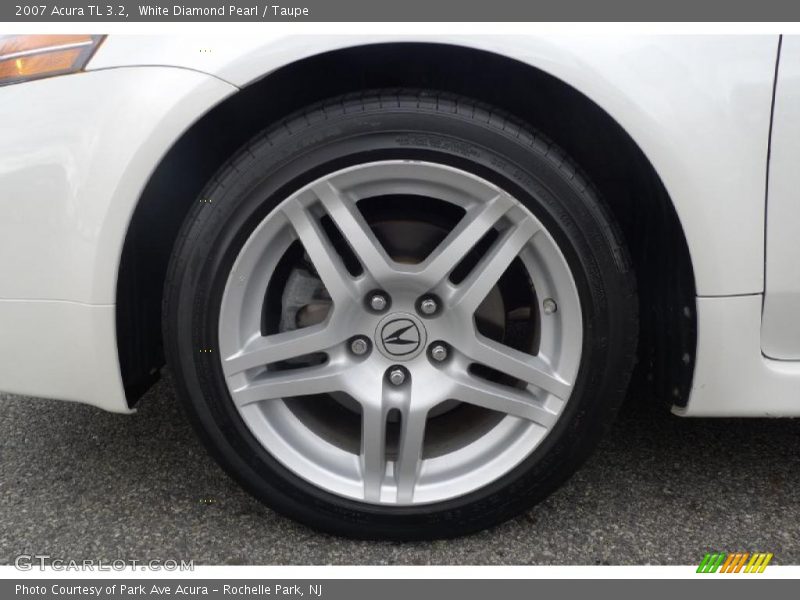 White Diamond Pearl / Taupe 2007 Acura TL 3.2