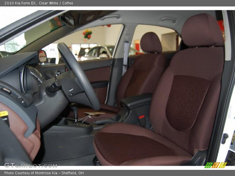 Clear White / Coffee 2010 Kia Forte EX