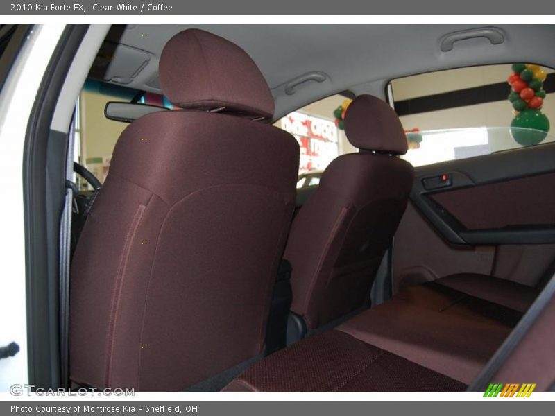Clear White / Coffee 2010 Kia Forte EX