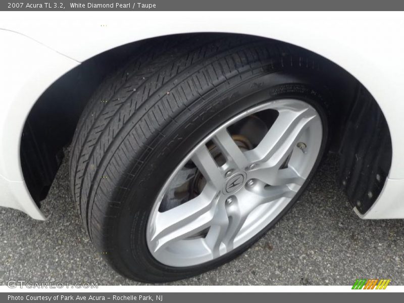 White Diamond Pearl / Taupe 2007 Acura TL 3.2
