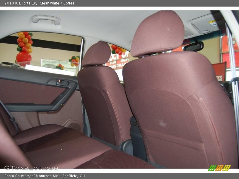 Clear White / Coffee 2010 Kia Forte EX