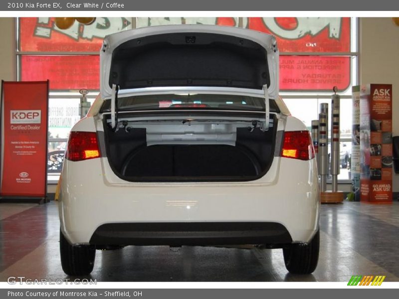 Clear White / Coffee 2010 Kia Forte EX