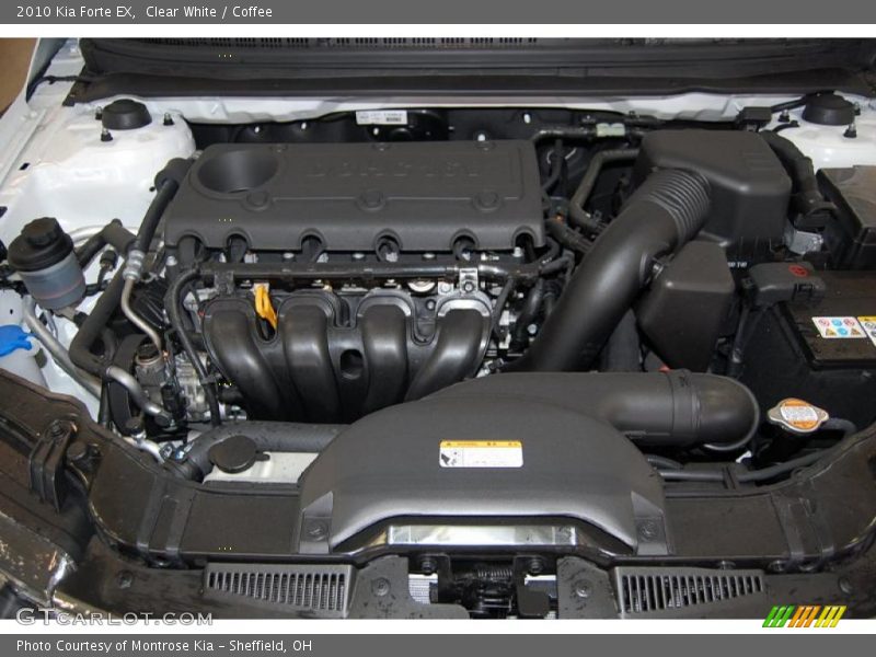 Clear White / Coffee 2010 Kia Forte EX