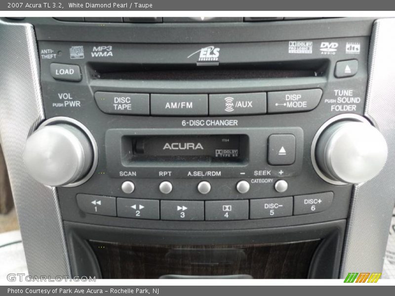 White Diamond Pearl / Taupe 2007 Acura TL 3.2
