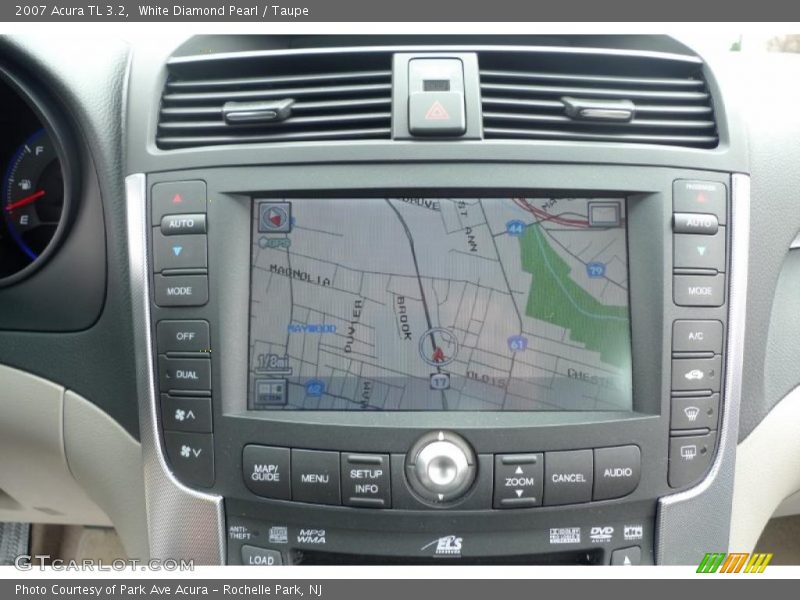 White Diamond Pearl / Taupe 2007 Acura TL 3.2