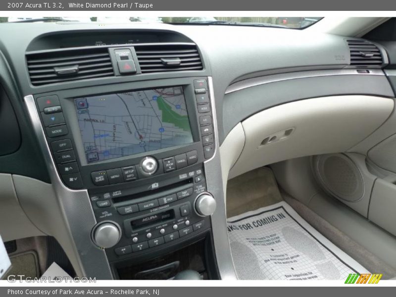 White Diamond Pearl / Taupe 2007 Acura TL 3.2