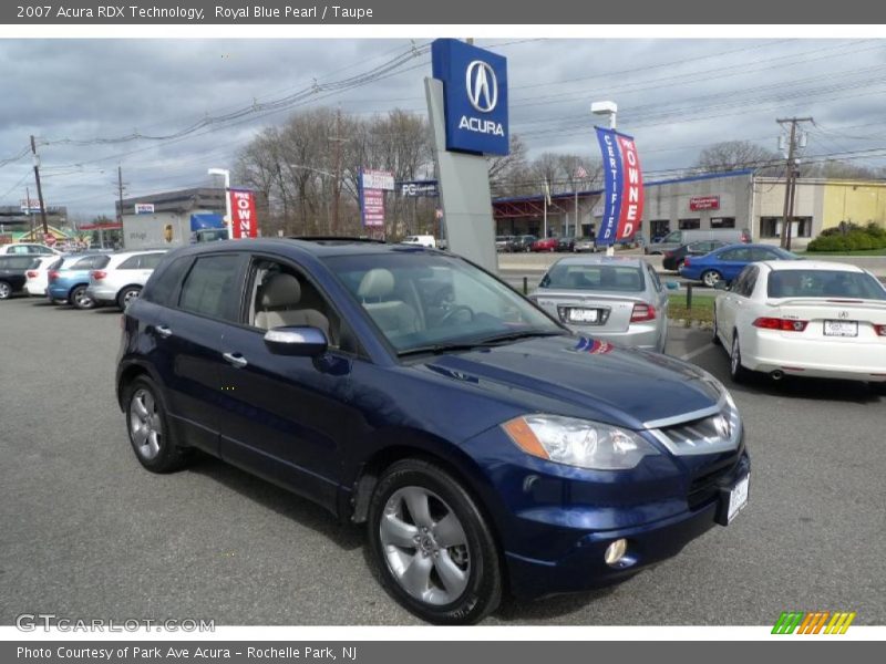 Royal Blue Pearl / Taupe 2007 Acura RDX Technology