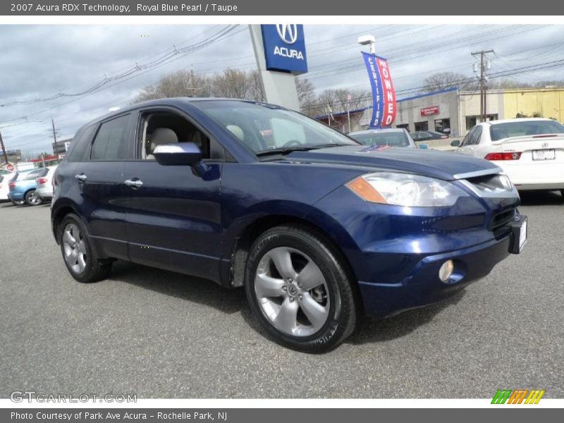 Royal Blue Pearl / Taupe 2007 Acura RDX Technology