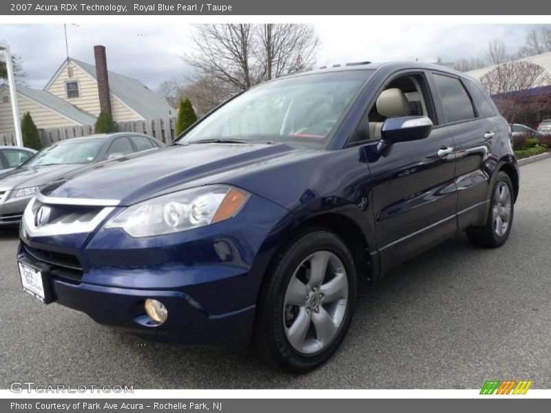 Royal Blue Pearl / Taupe 2007 Acura RDX Technology