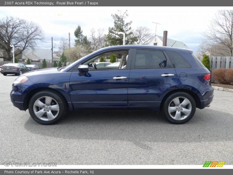 Royal Blue Pearl / Taupe 2007 Acura RDX Technology