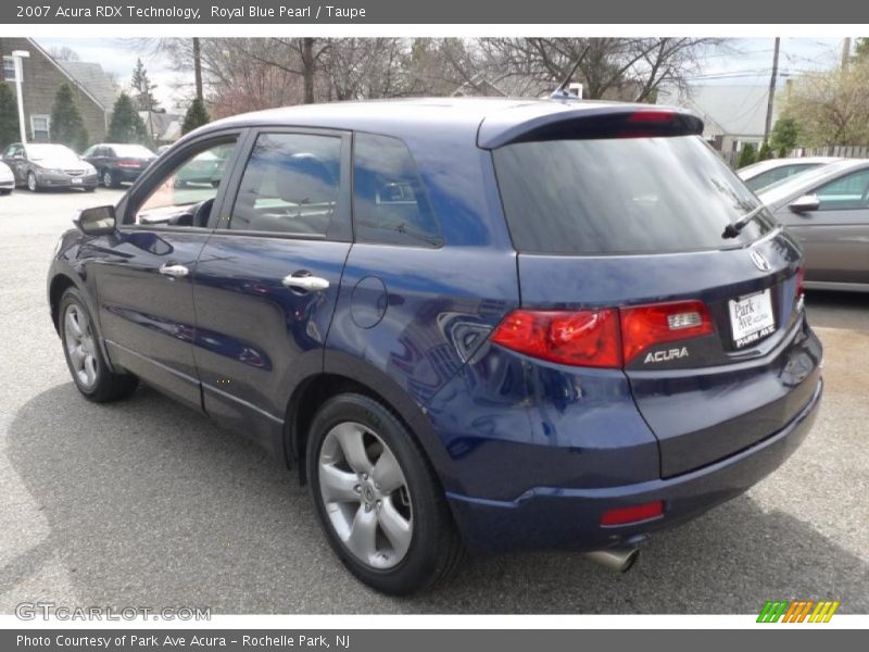 Royal Blue Pearl / Taupe 2007 Acura RDX Technology