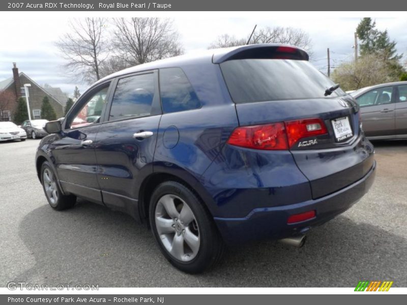 Royal Blue Pearl / Taupe 2007 Acura RDX Technology