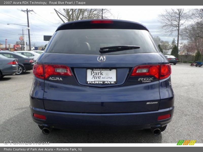 Royal Blue Pearl / Taupe 2007 Acura RDX Technology