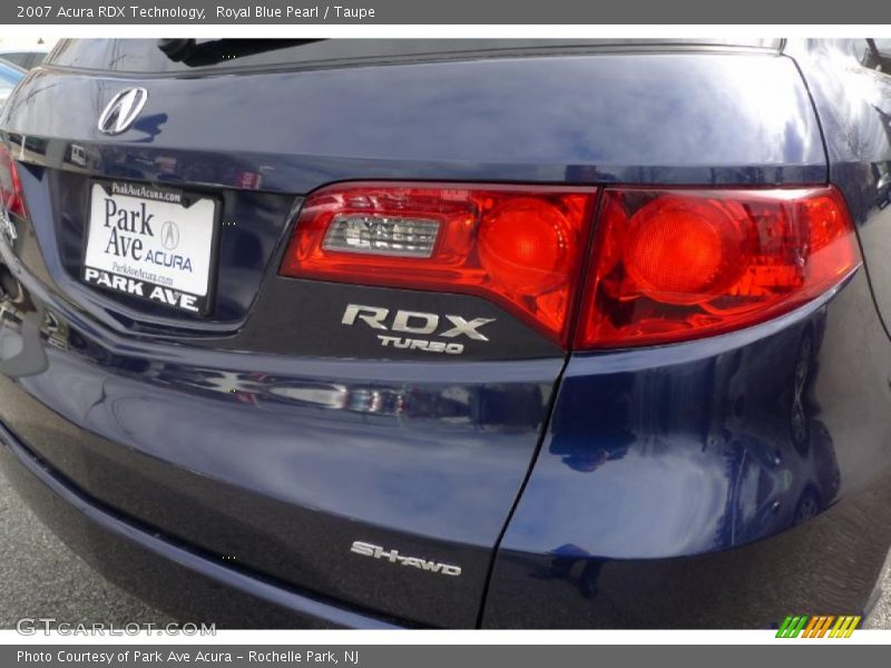 Royal Blue Pearl / Taupe 2007 Acura RDX Technology