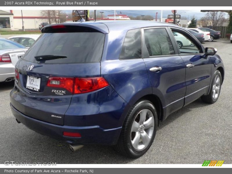 Royal Blue Pearl / Taupe 2007 Acura RDX Technology