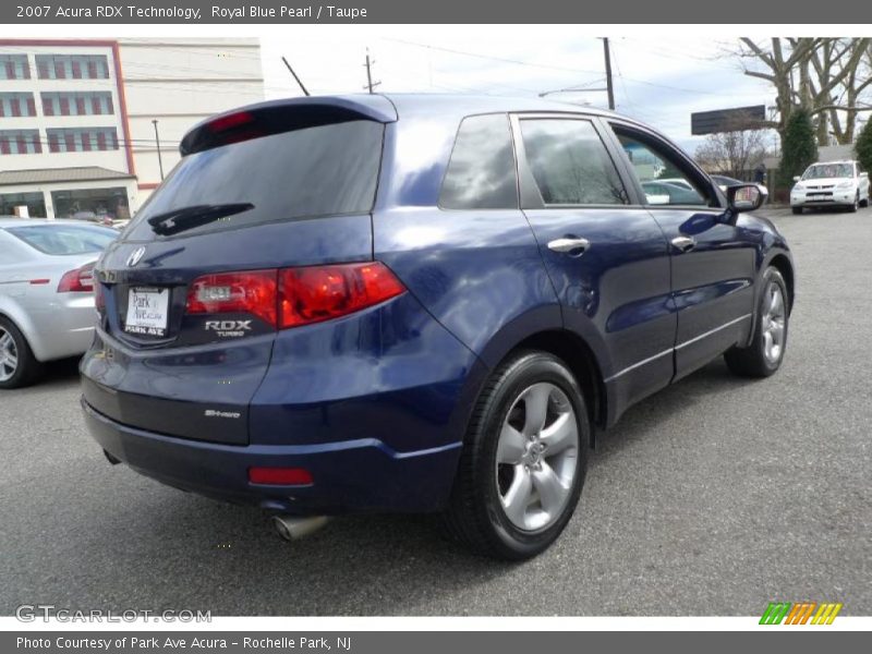Royal Blue Pearl / Taupe 2007 Acura RDX Technology