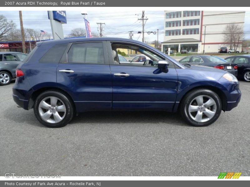 Royal Blue Pearl / Taupe 2007 Acura RDX Technology