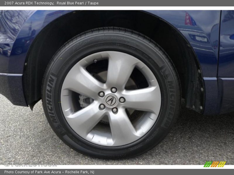 Royal Blue Pearl / Taupe 2007 Acura RDX Technology