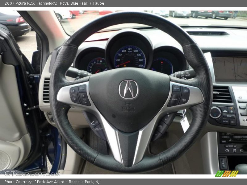 Royal Blue Pearl / Taupe 2007 Acura RDX Technology