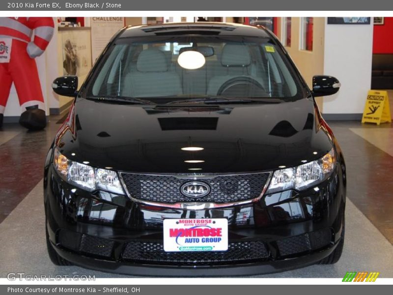 Ebony Black / Stone 2010 Kia Forte EX