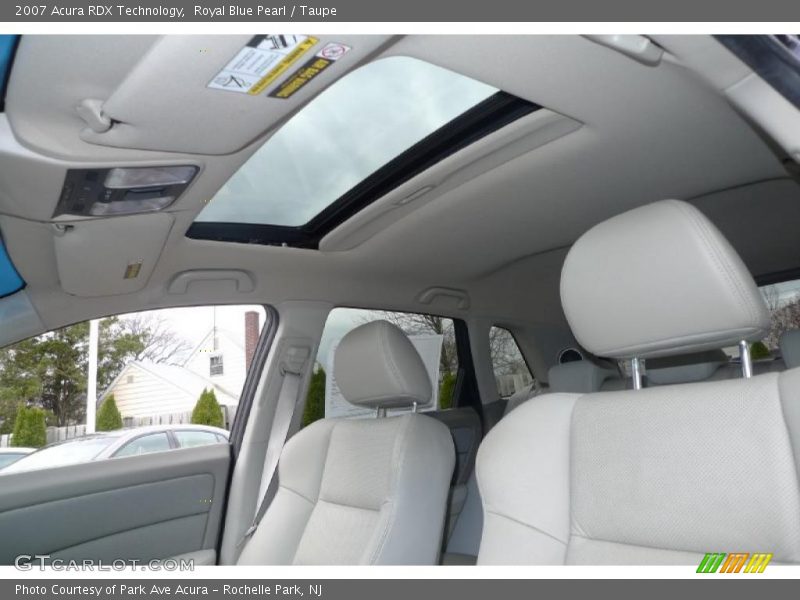 Royal Blue Pearl / Taupe 2007 Acura RDX Technology