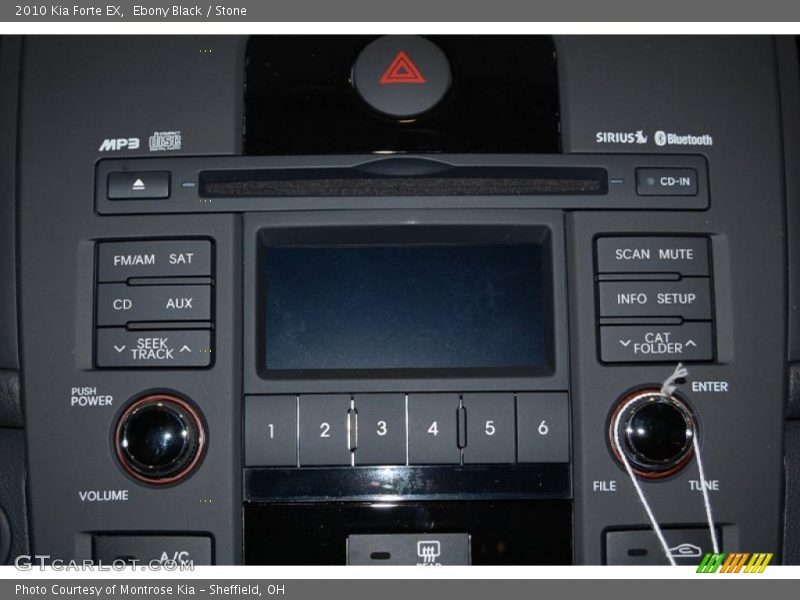 Ebony Black / Stone 2010 Kia Forte EX