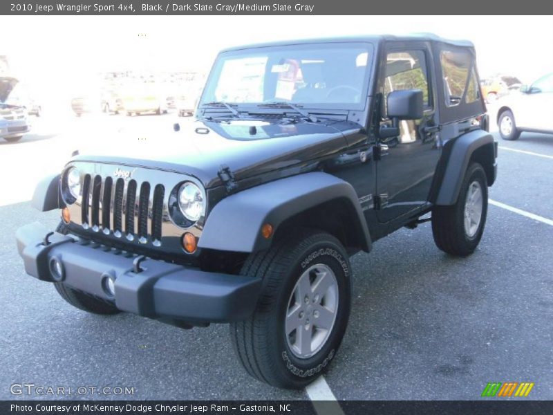 Black / Dark Slate Gray/Medium Slate Gray 2010 Jeep Wrangler Sport 4x4