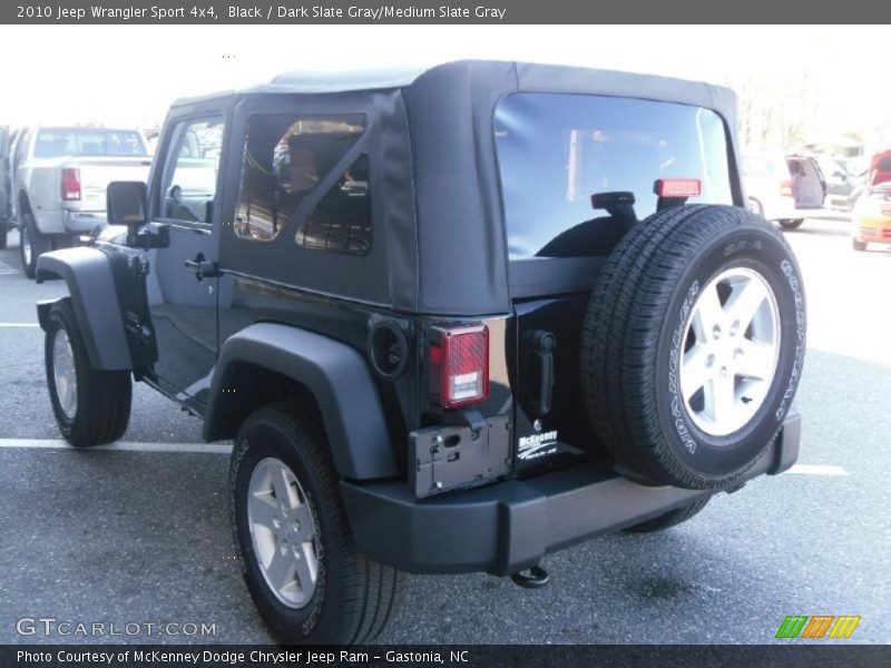 Black / Dark Slate Gray/Medium Slate Gray 2010 Jeep Wrangler Sport 4x4