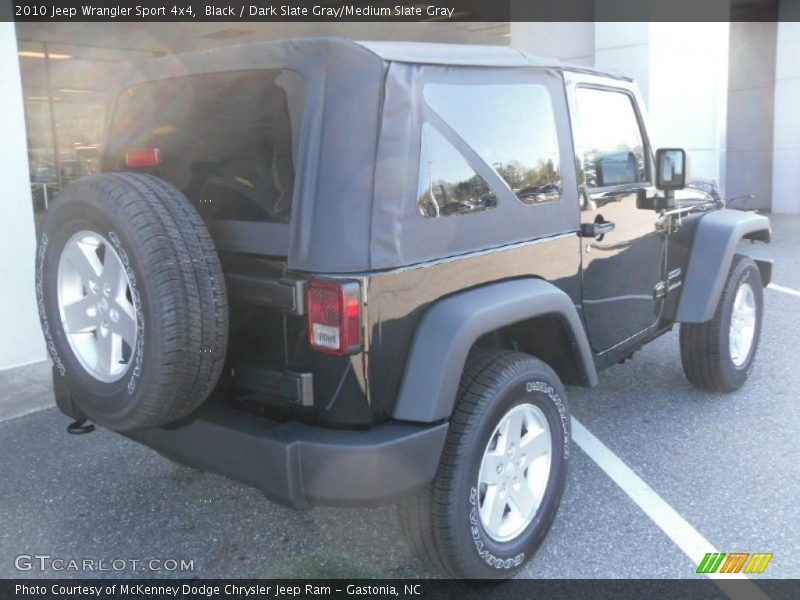 Black / Dark Slate Gray/Medium Slate Gray 2010 Jeep Wrangler Sport 4x4