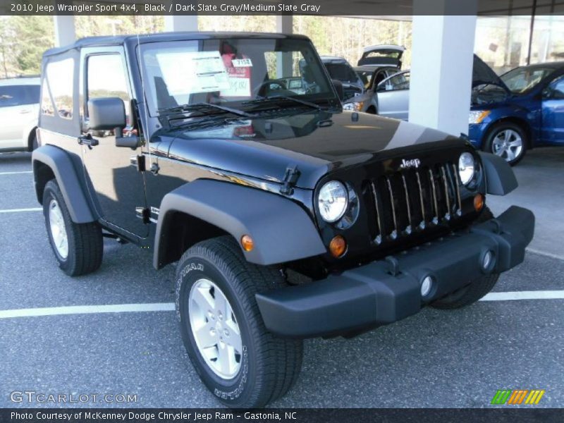 Black / Dark Slate Gray/Medium Slate Gray 2010 Jeep Wrangler Sport 4x4