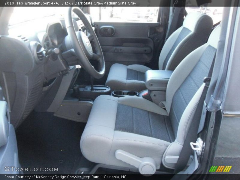 Black / Dark Slate Gray/Medium Slate Gray 2010 Jeep Wrangler Sport 4x4