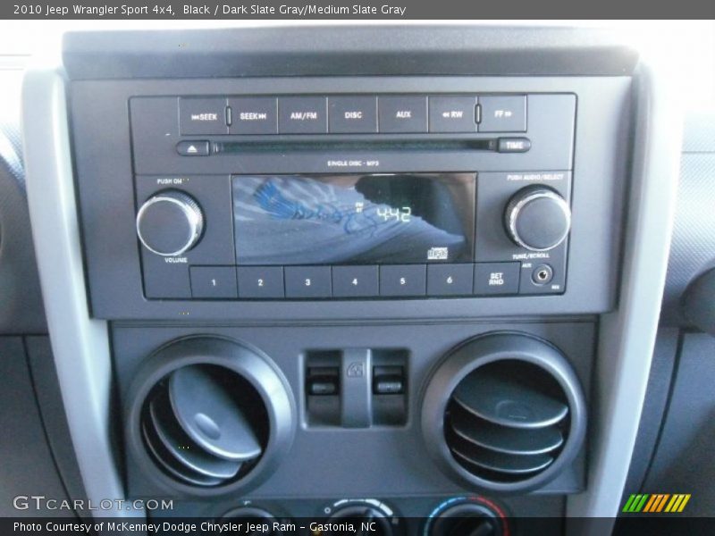 Black / Dark Slate Gray/Medium Slate Gray 2010 Jeep Wrangler Sport 4x4