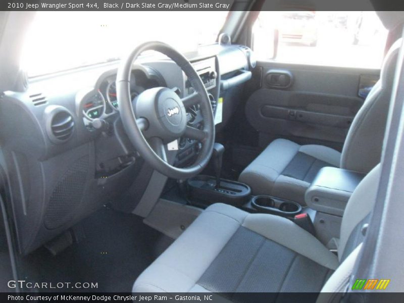 Black / Dark Slate Gray/Medium Slate Gray 2010 Jeep Wrangler Sport 4x4