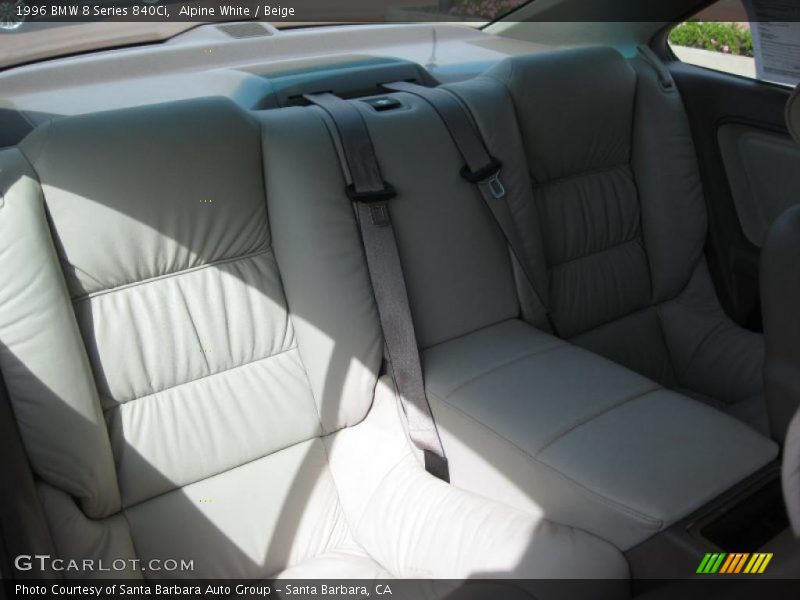 Alpine White / Beige 1996 BMW 8 Series 840Ci