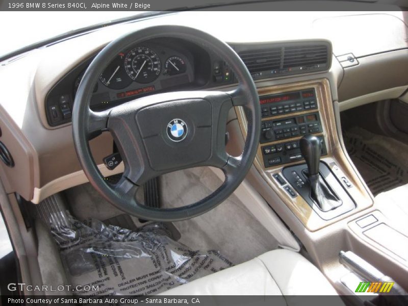 Alpine White / Beige 1996 BMW 8 Series 840Ci