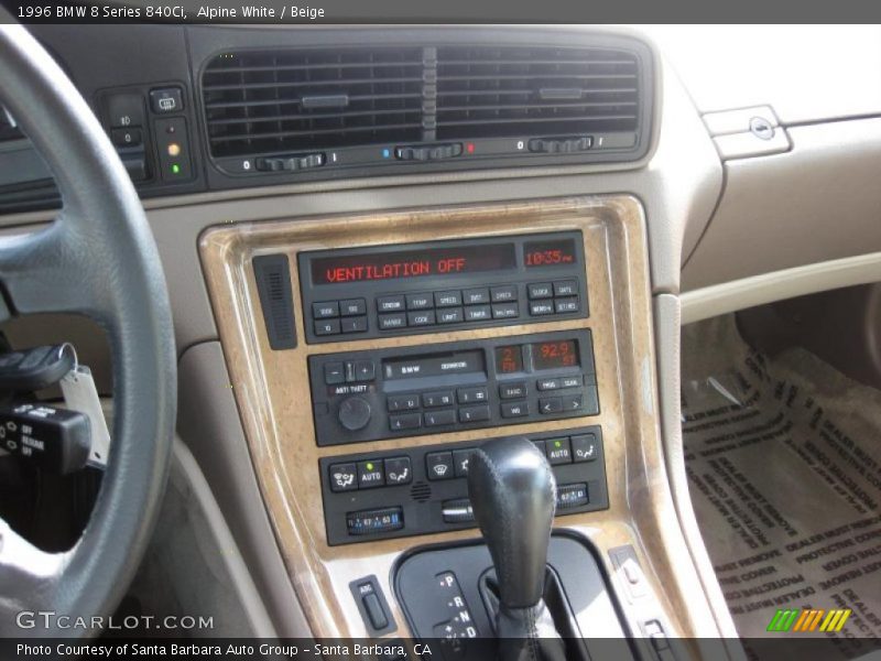 Alpine White / Beige 1996 BMW 8 Series 840Ci