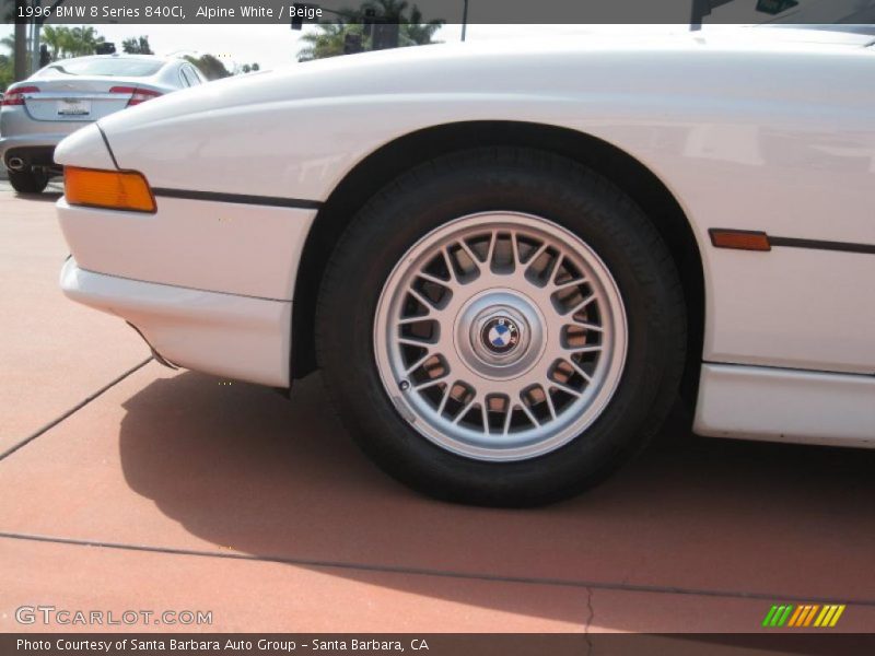 Alpine White / Beige 1996 BMW 8 Series 840Ci