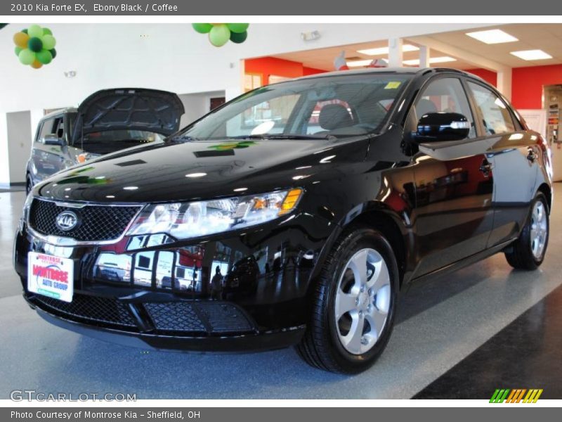 Ebony Black / Coffee 2010 Kia Forte EX