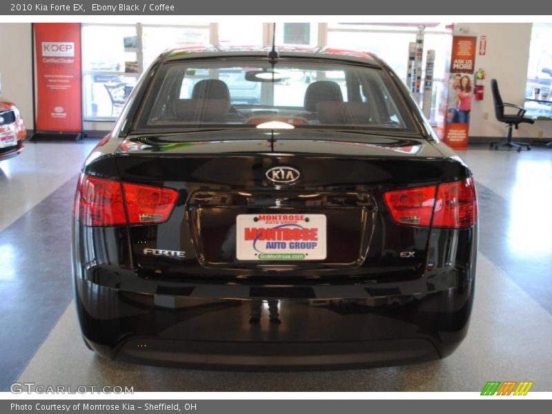 Ebony Black / Coffee 2010 Kia Forte EX