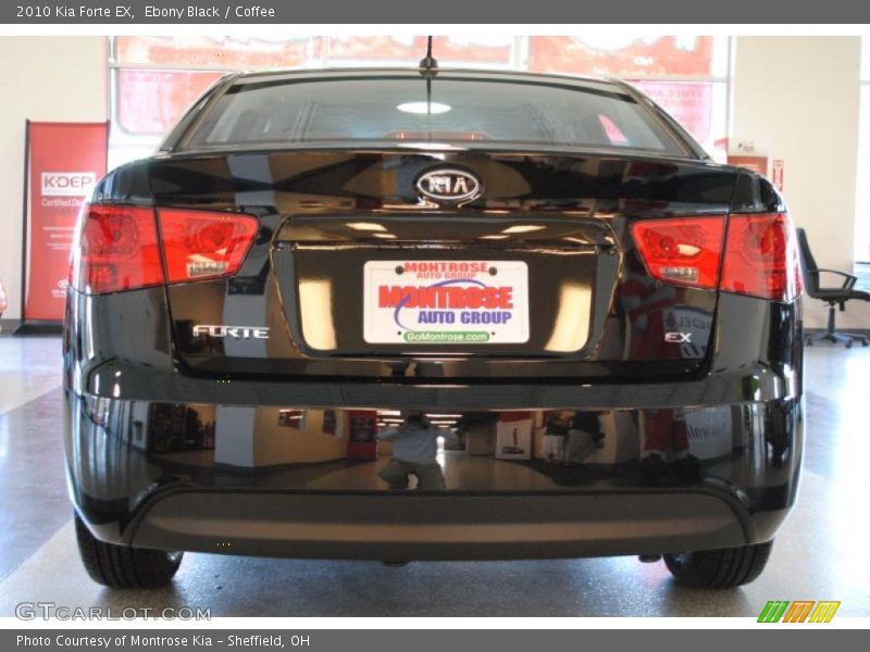 Ebony Black / Coffee 2010 Kia Forte EX