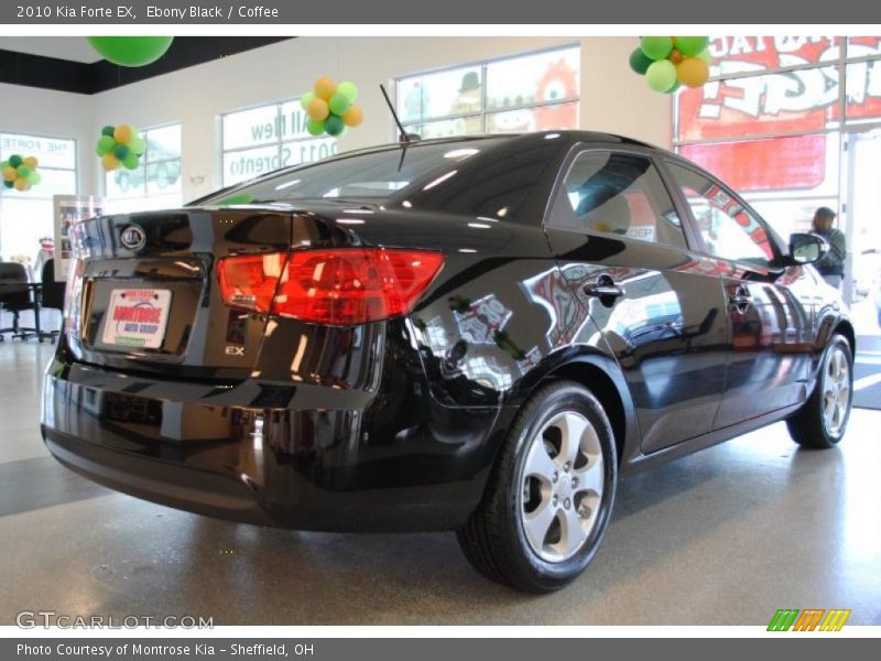 Ebony Black / Coffee 2010 Kia Forte EX
