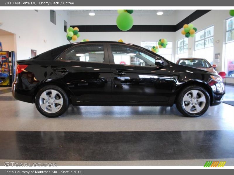 Ebony Black / Coffee 2010 Kia Forte EX
