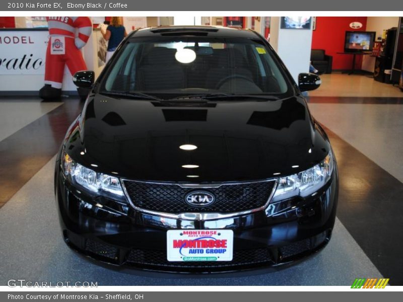 Ebony Black / Coffee 2010 Kia Forte EX