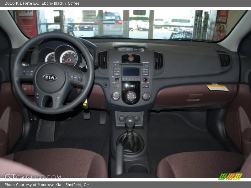 Ebony Black / Coffee 2010 Kia Forte EX