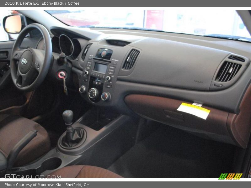 Ebony Black / Coffee 2010 Kia Forte EX