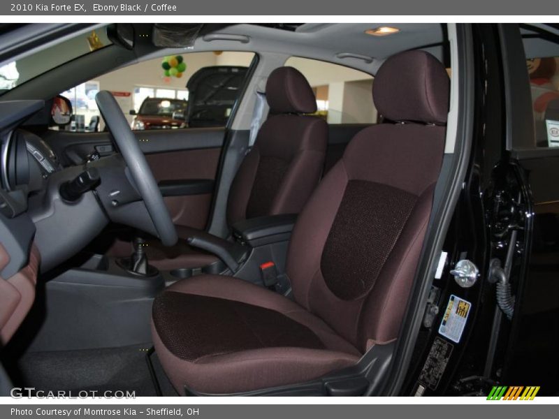 Ebony Black / Coffee 2010 Kia Forte EX