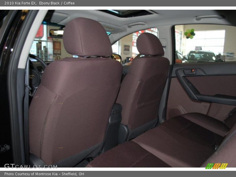 Ebony Black / Coffee 2010 Kia Forte EX