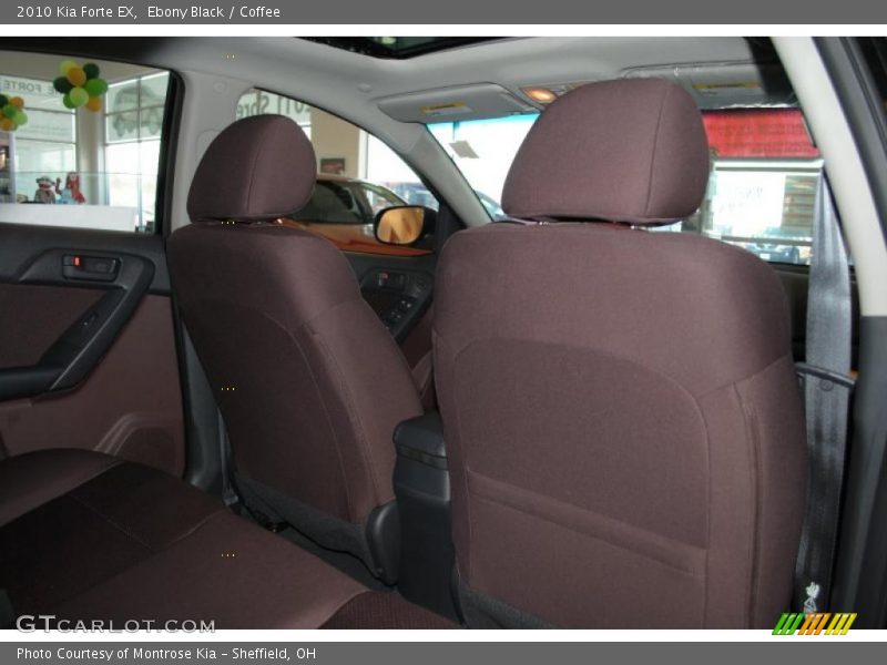 Ebony Black / Coffee 2010 Kia Forte EX