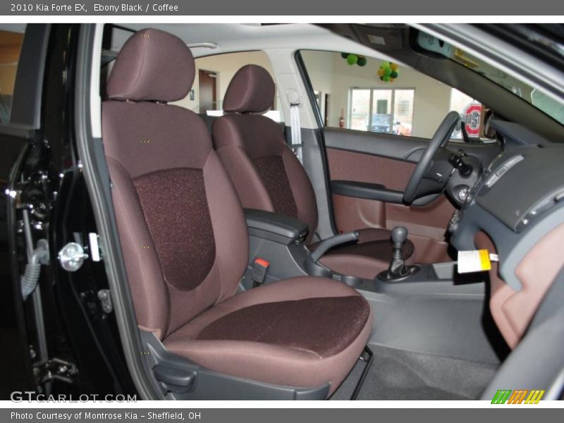 Ebony Black / Coffee 2010 Kia Forte EX